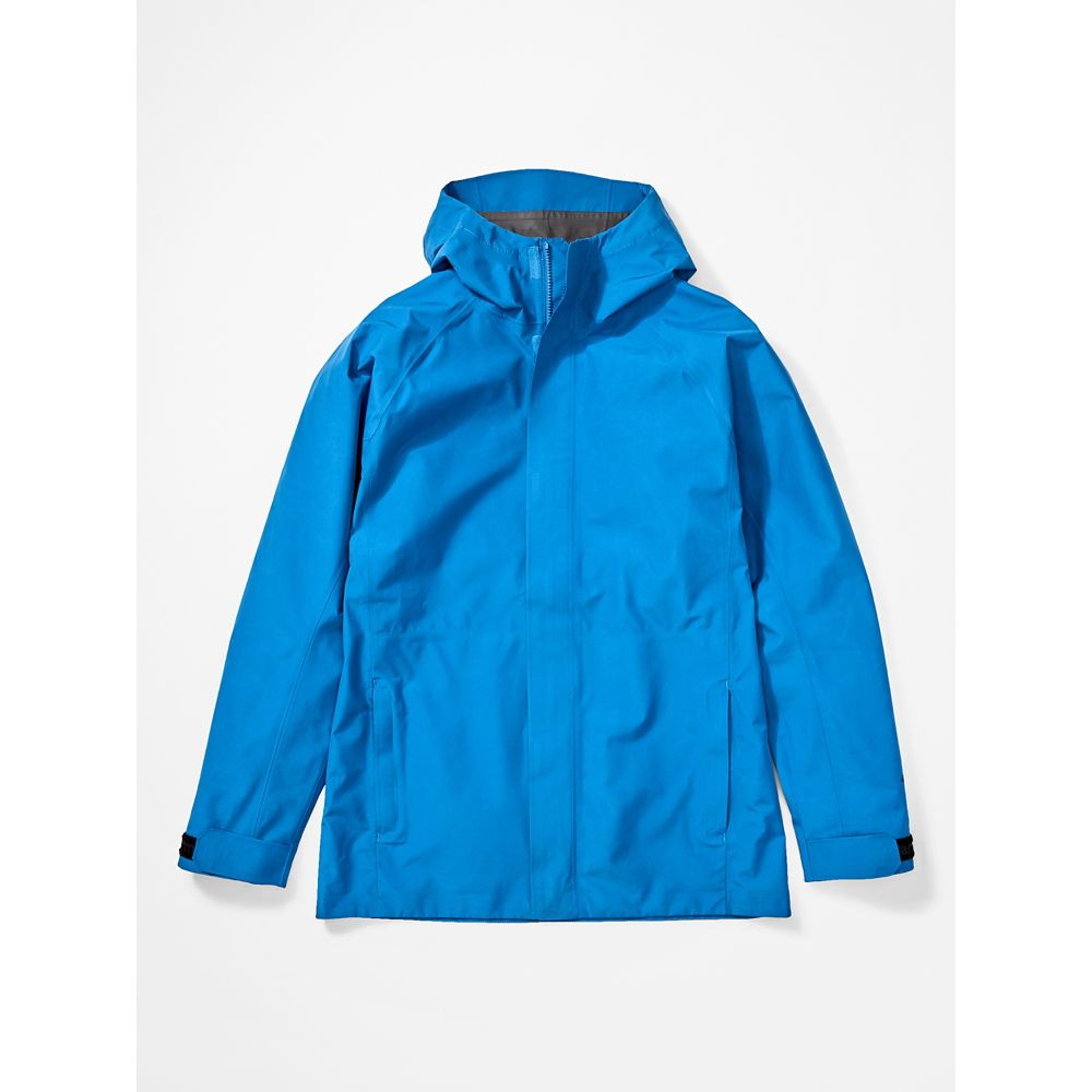 Marmot Prescott Jackets - Mens Rain Jacket Blue CA827953 Canada